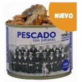 Retorn peixe e batatas fritas