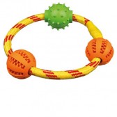 Denta fun anillo cuerda con pelotas