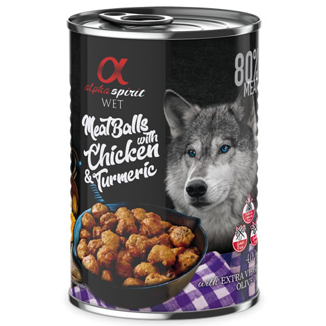 Alpha Spirit albóndigas pollo & cúrcuma