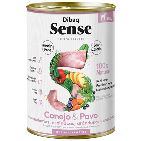 Dibaq Sense Lata Grain Free Conejo & Pavo