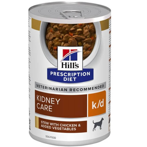 Hills lata canine k/d estofado pollo