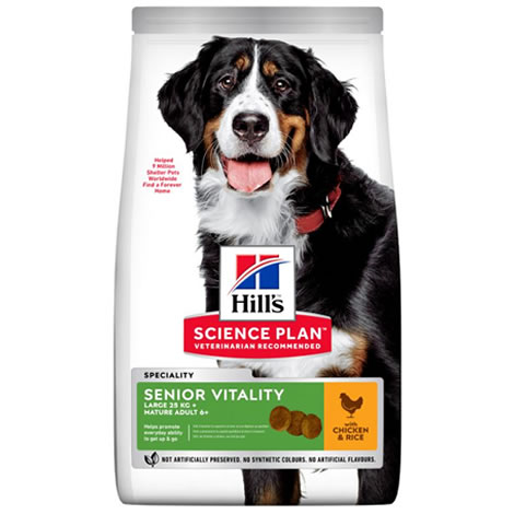 Pienso perros Hills Senior Vitality 7+ Razas Grandes