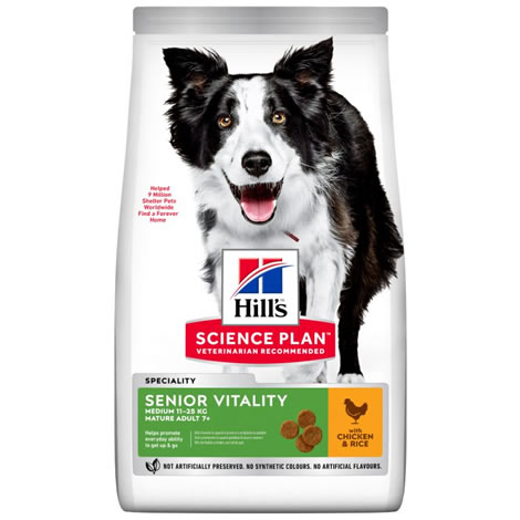 Pienso perros Hills Senior Vitality 7+ Razas Medianas