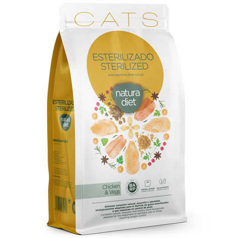 Pienso para perros Natura Diet Cat Sterilized Chicken