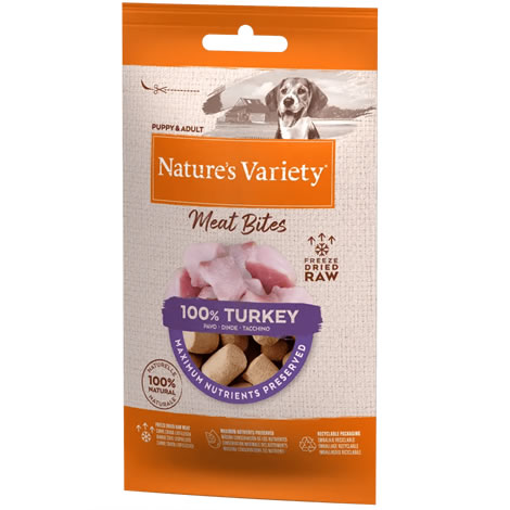 Nature´s Variety Meat Bites Pavo